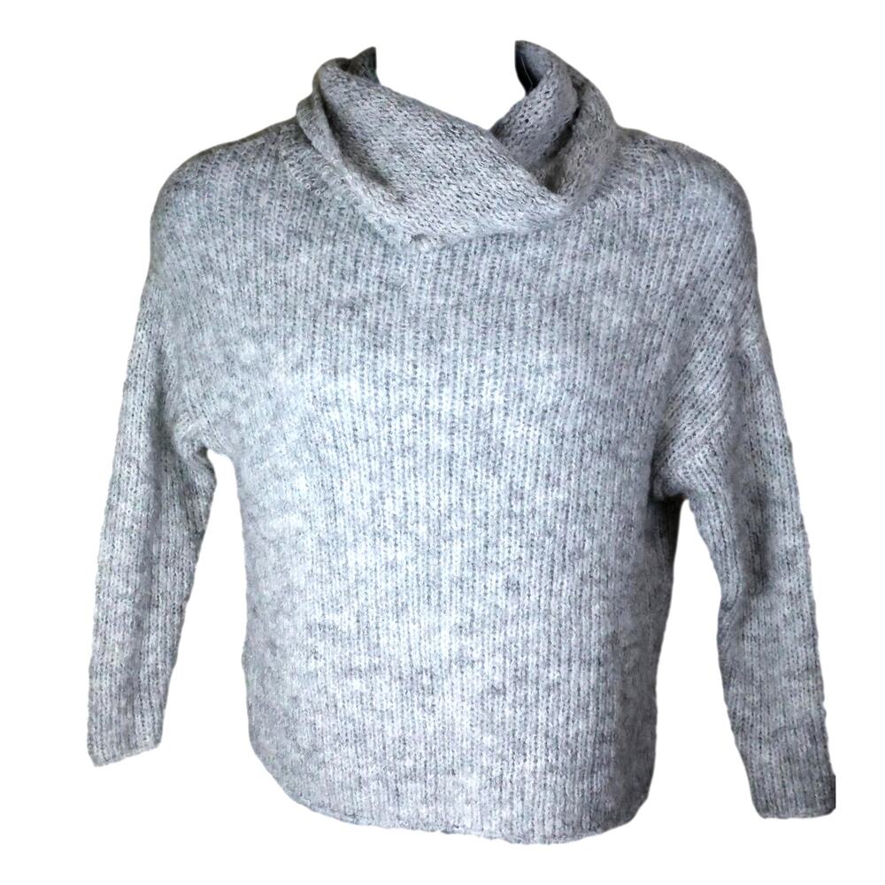 For the Republic Light Gray Turtleneck Sweater XS NWT